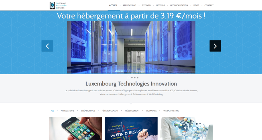 Notre propre site www.lutin.lu